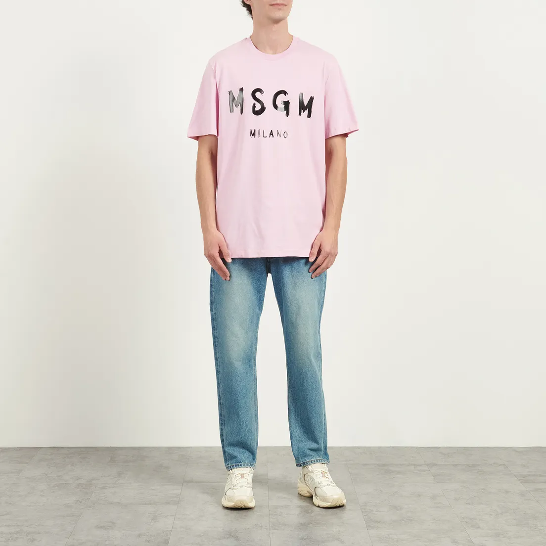 MSGM Мужская футболка MSGM Micrologo Print