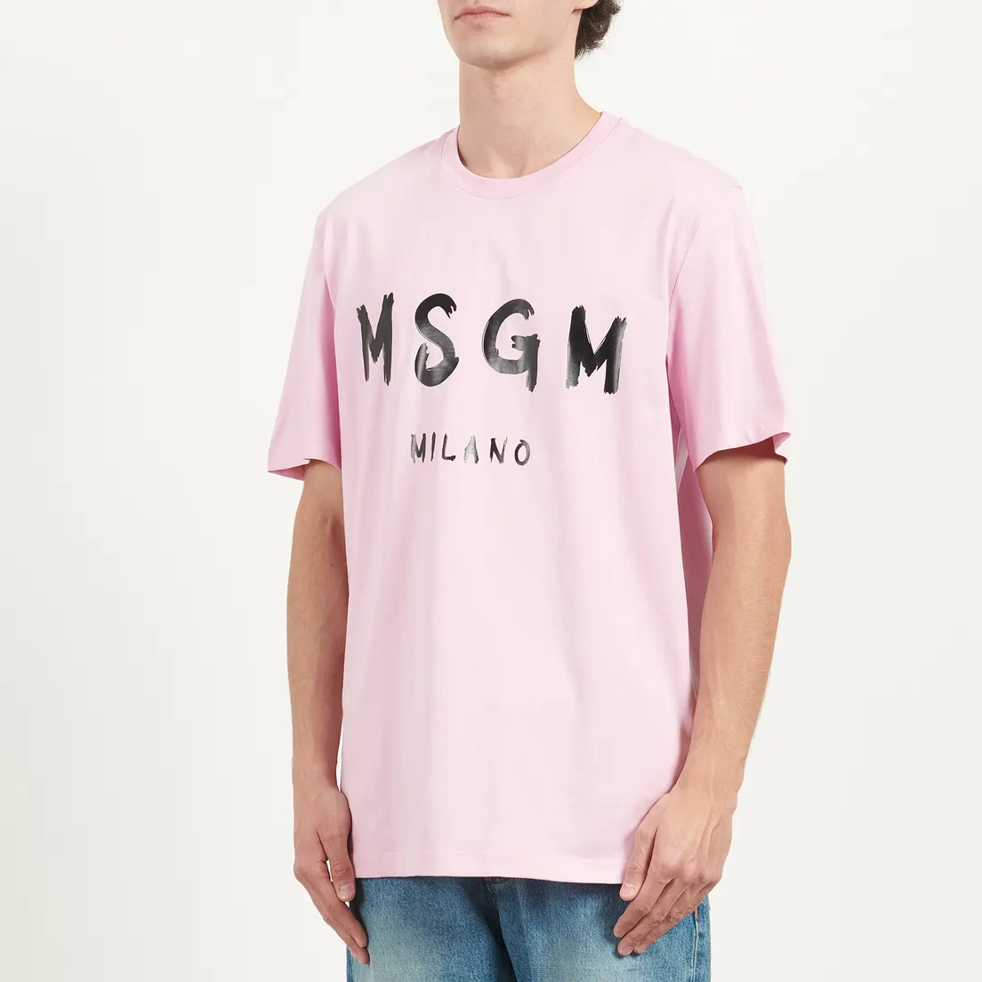 MSGM Мужская футболка MSGM Micrologo Print