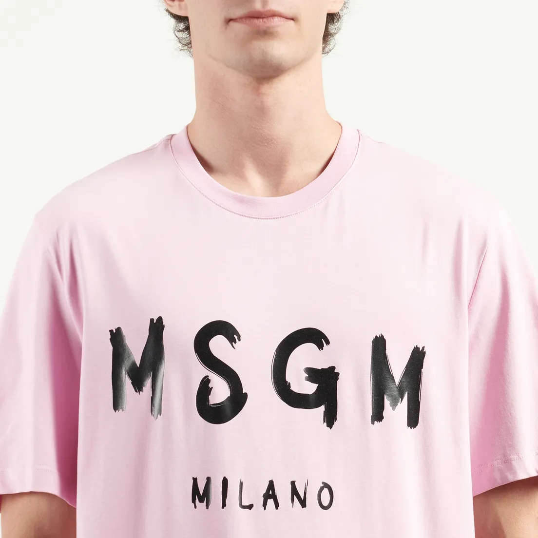 MSGM Мужская футболка MSGM Micrologo Print