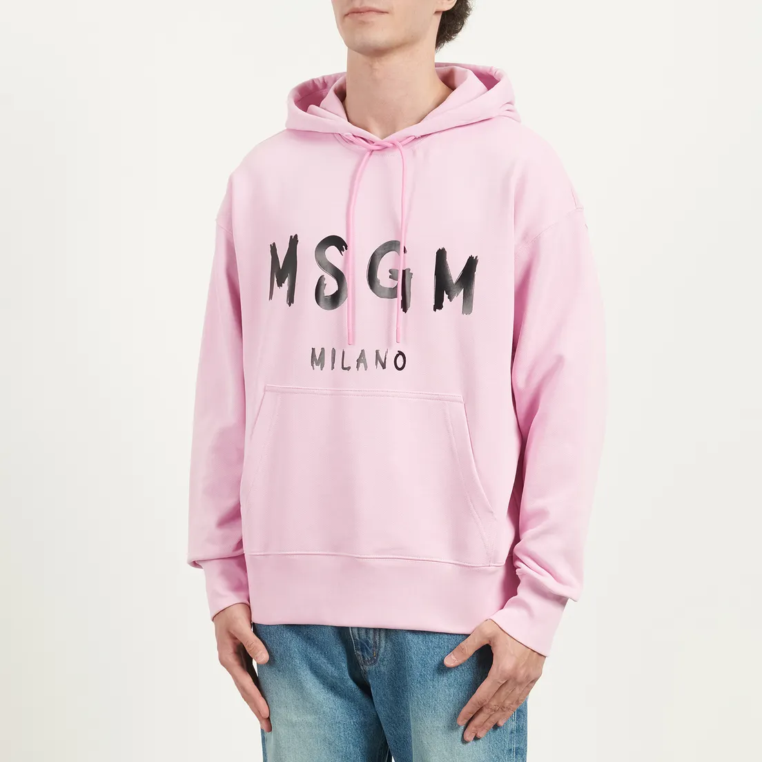 MSGM Мужская толстовка MSGM Brush Stroke Logo Hoodie