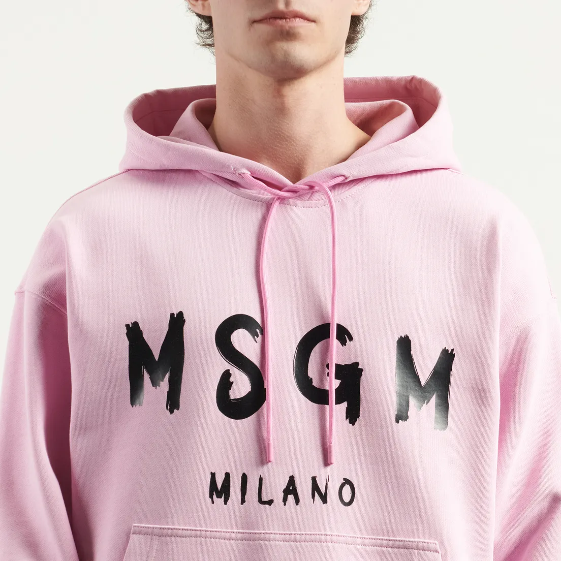 MSGM Мужская толстовка MSGM Brush Stroke Logo Hoodie