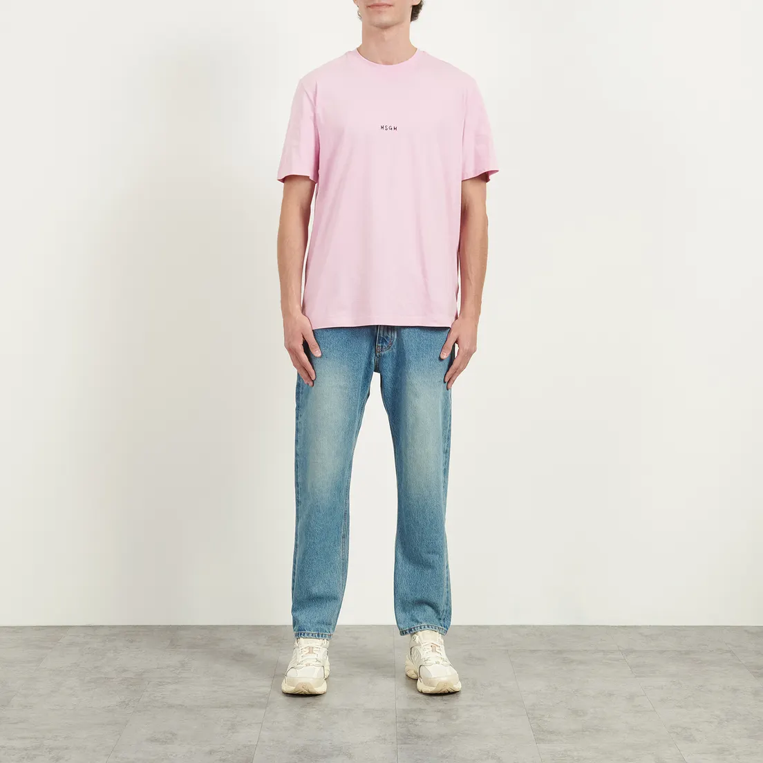 MSGM Мужская футболка MSGM Mini Brush Stroke