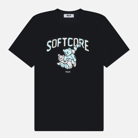 Мужская футболка MSGM Softcore, цвет чёрный, размер L