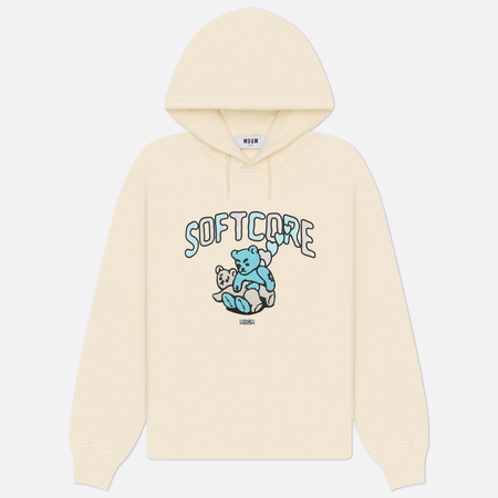 Мужская толстовка MSGM Softcore, цвет бежевый, размер XXL