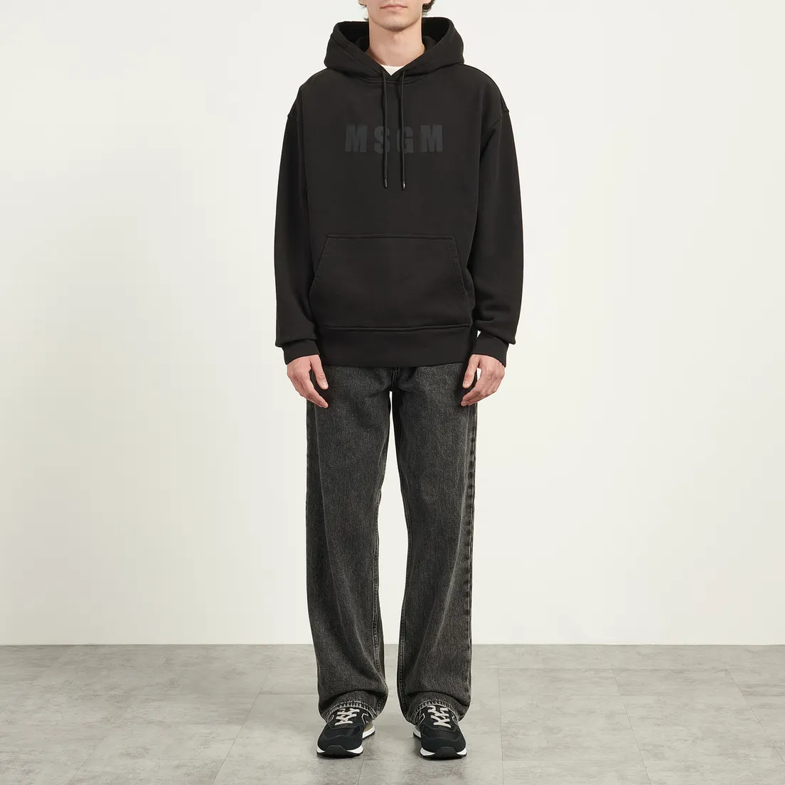 MSGM Мужская толстовка MSGM Maxi Logo Washed Hoodie