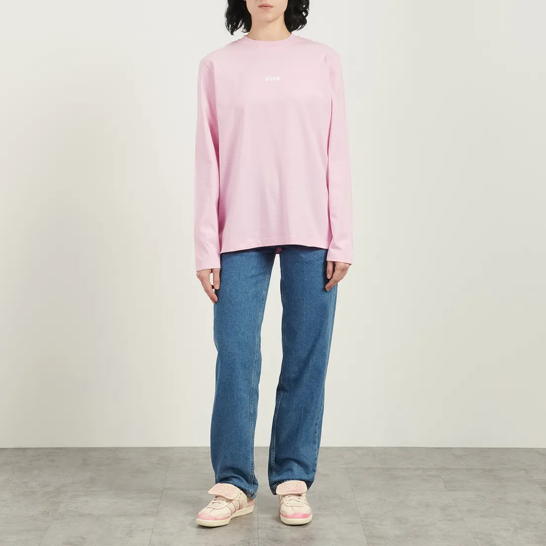 MSGM Женский лонгслив MSGM Micrologo Print