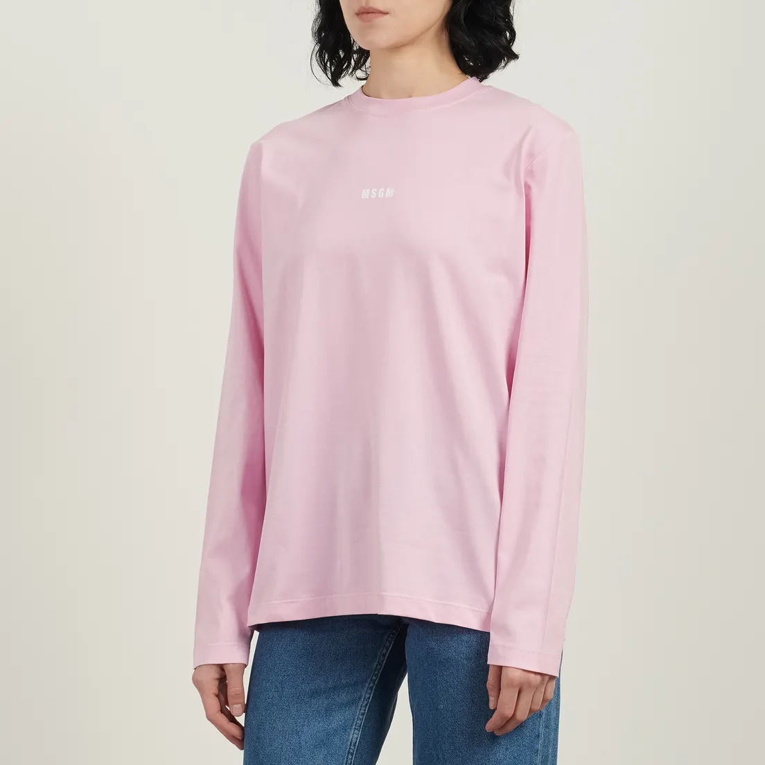 MSGM Женский лонгслив MSGM Micrologo Print