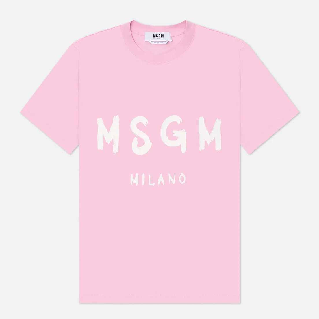 MSGM Женская футболка MSGM Brush Stroke Print Logo