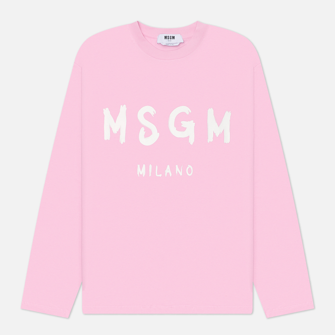Женский лонгслив MSGM MSGM Brush Stroke Print Logo