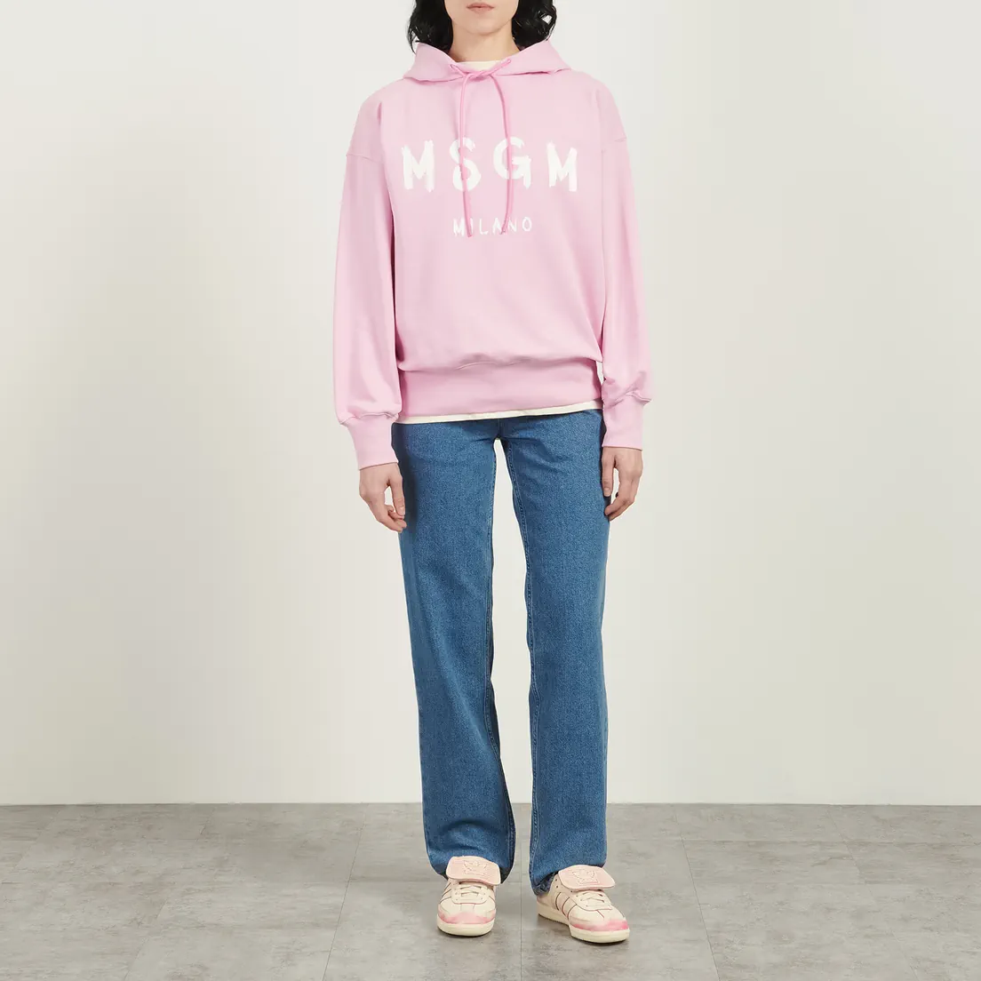 MSGM Женская толстовка MSGM Brush Stroke Hoodie
