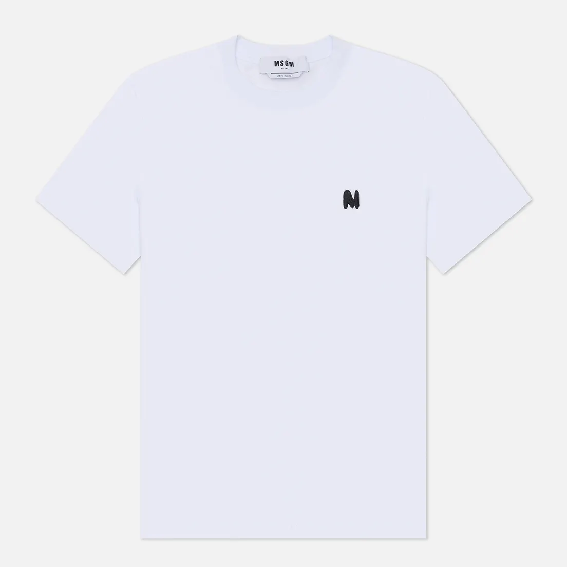 MSGM Женская футболка M Wave Black Embroidery