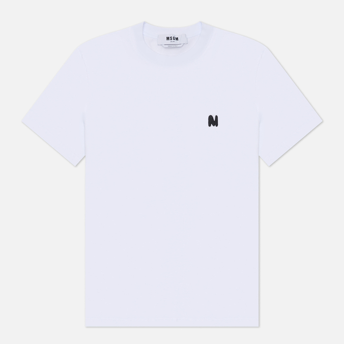 Женская футболка MSGM M Wave Black Embroidery