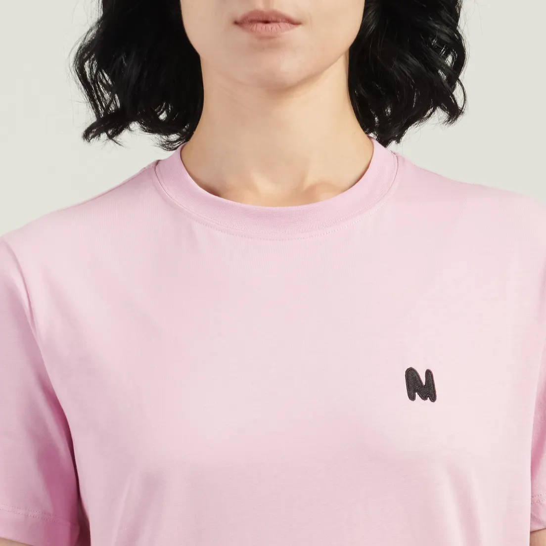 MSGM Женская футболка M Wave Black Embroidery