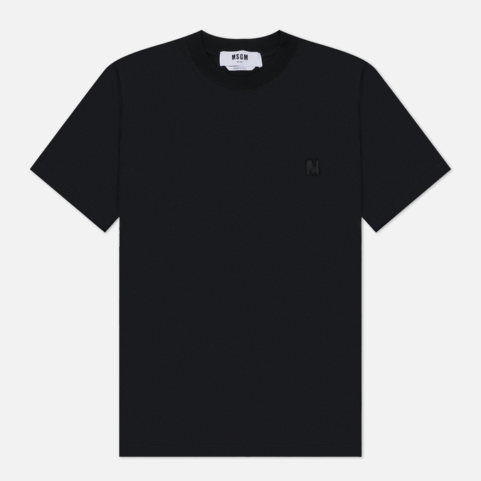 Женская футболка MSGM M Wave Black Embroidery
