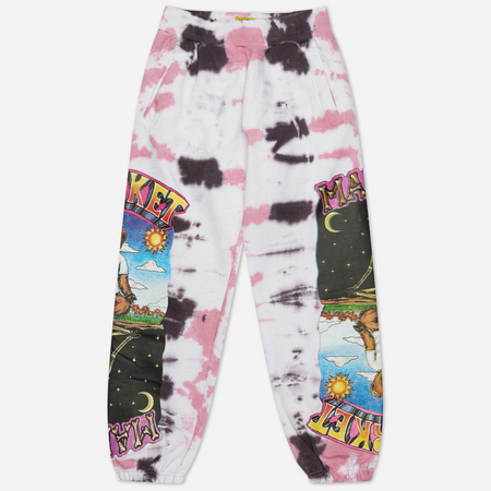 Мужские брюки MARKET Namaste Bear Day And Night Tie-Dye Sweat, цвет розовый, размер M