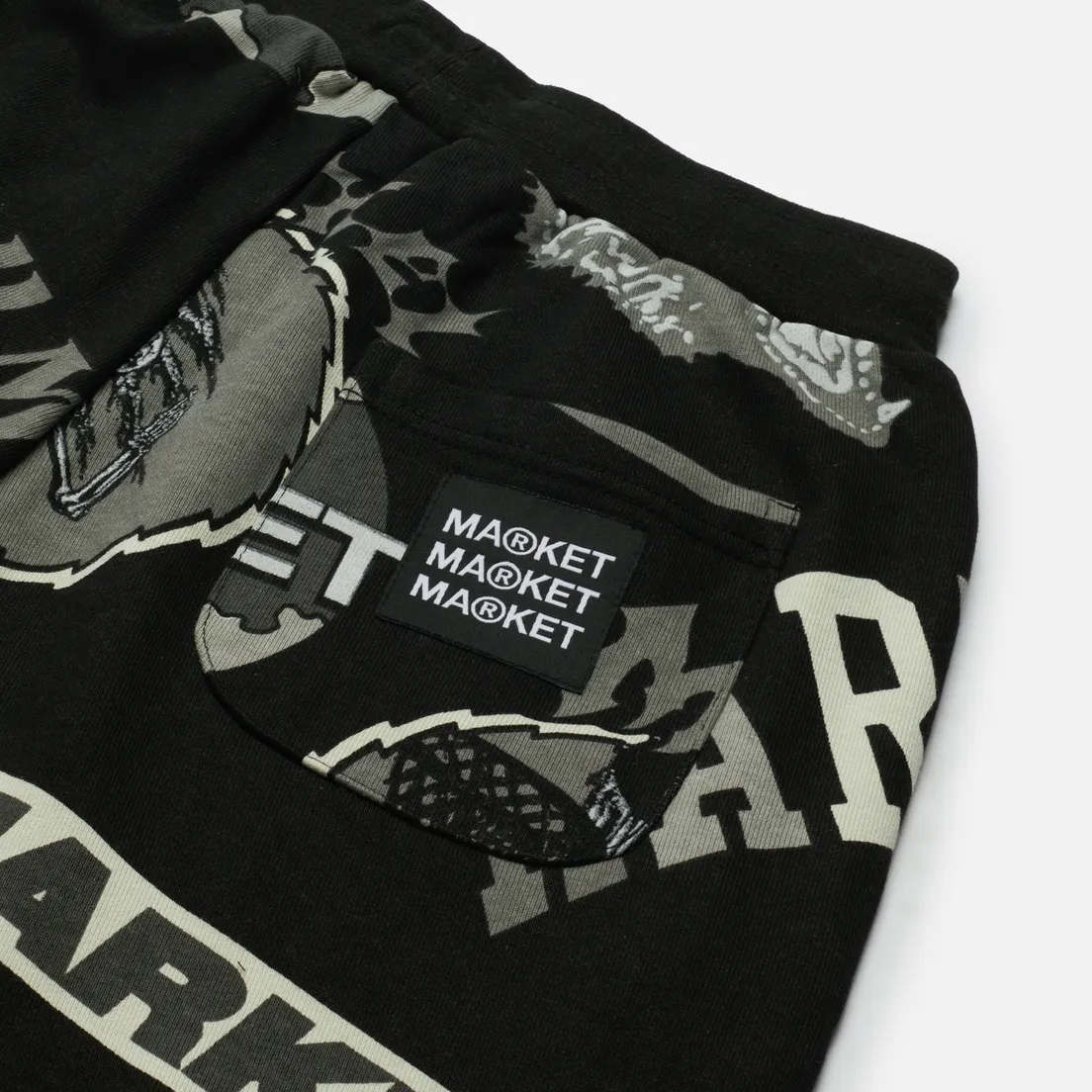 MARKET Мужские брюки Monogram All Over Print Grayscale