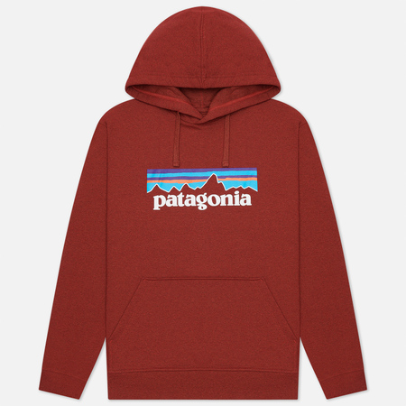 Мужская толстовка Patagonia P-6 Logo Uprisal Hoodie, цвет бордовый, размер S
