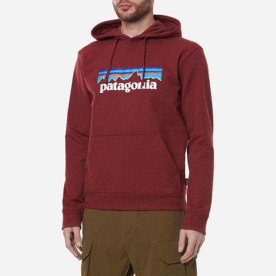 Мужская толстовка Patagonia P-6 Logo Uprisal Hoodie Barn Red
