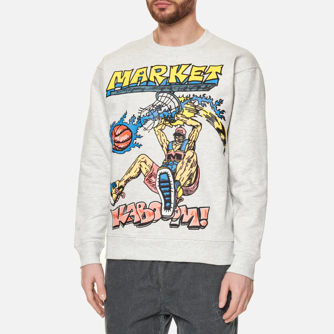 MARKET Мужская толстовка Slam Dunk Sketch Crew Neck