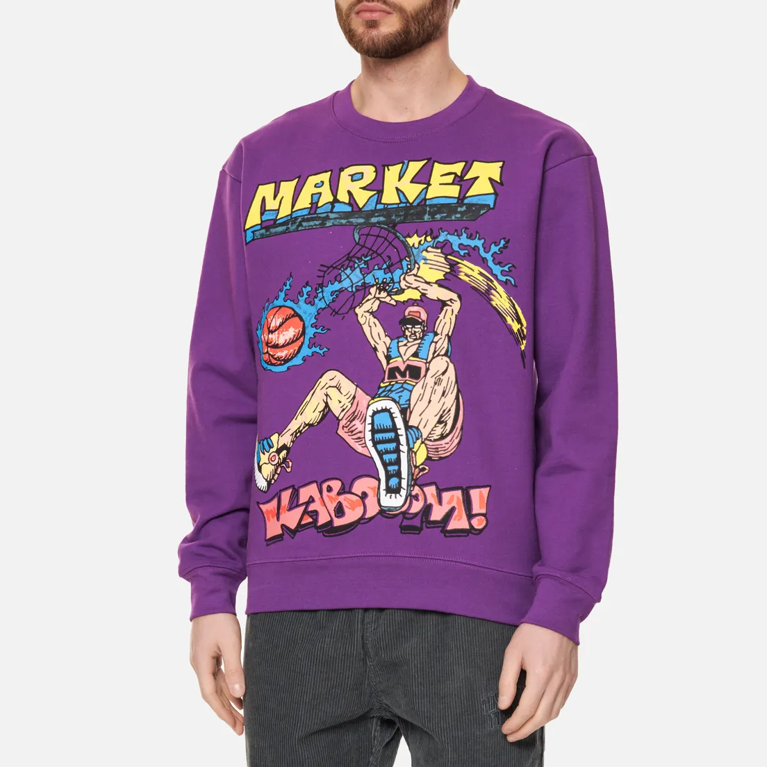 MARKET Мужская толстовка Slam Dunk Sketch Crew Neck