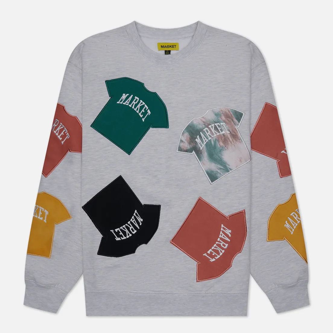 MARKET Мужская толстовка T-Shirt Patch Crew Neck