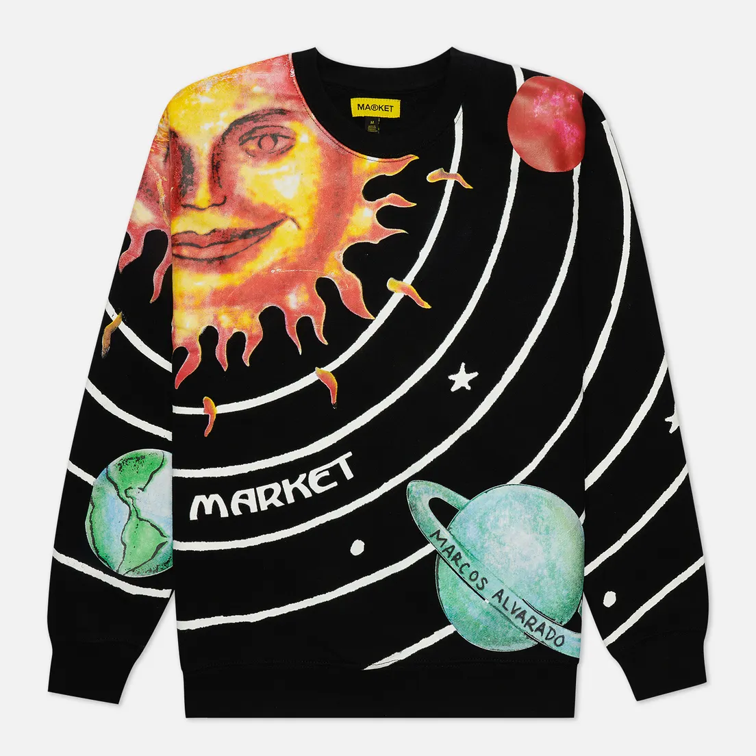 MARKET Мужская толстовка Solar System All Over Print Crew Neck