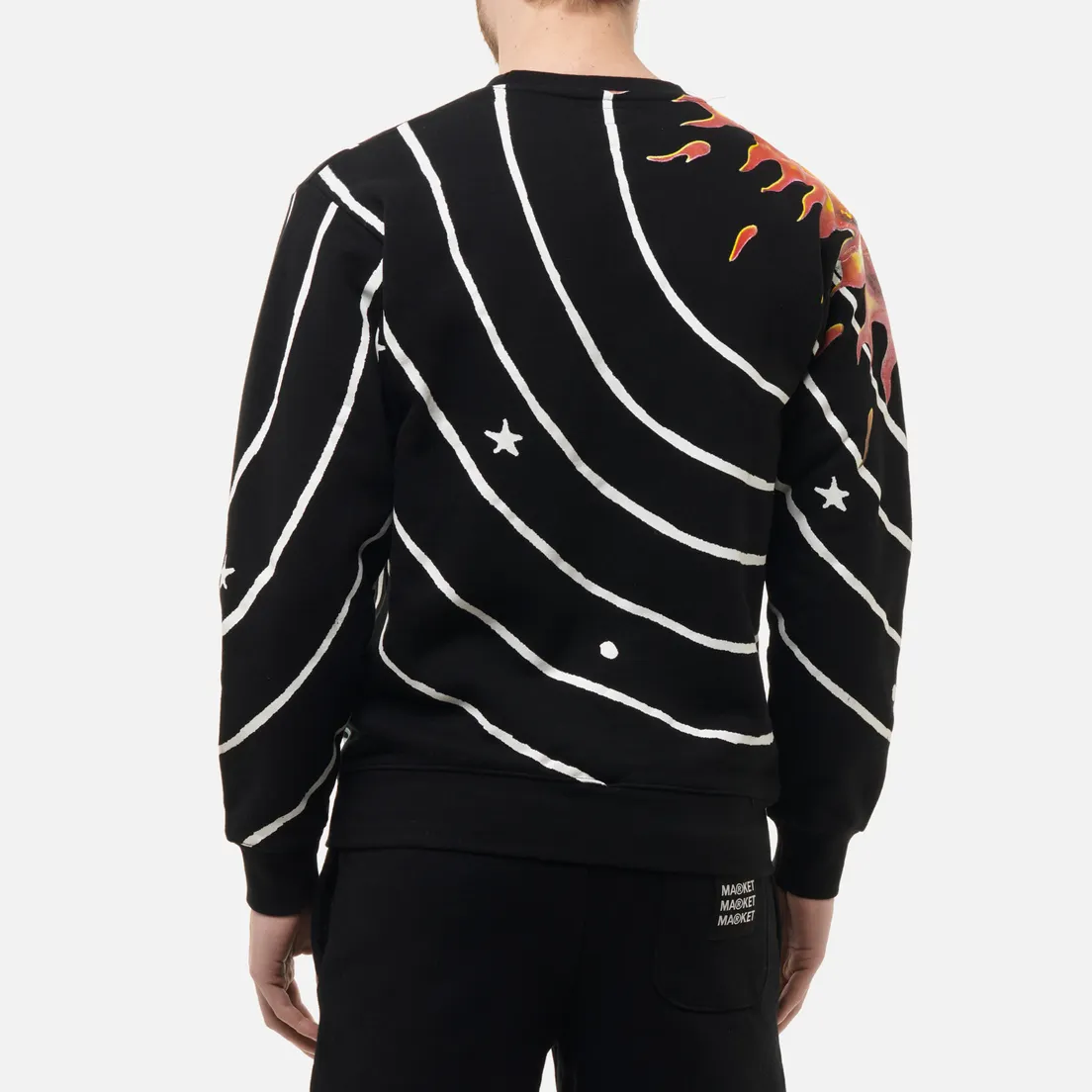 MARKET Мужская толстовка Solar System All Over Print Crew Neck
