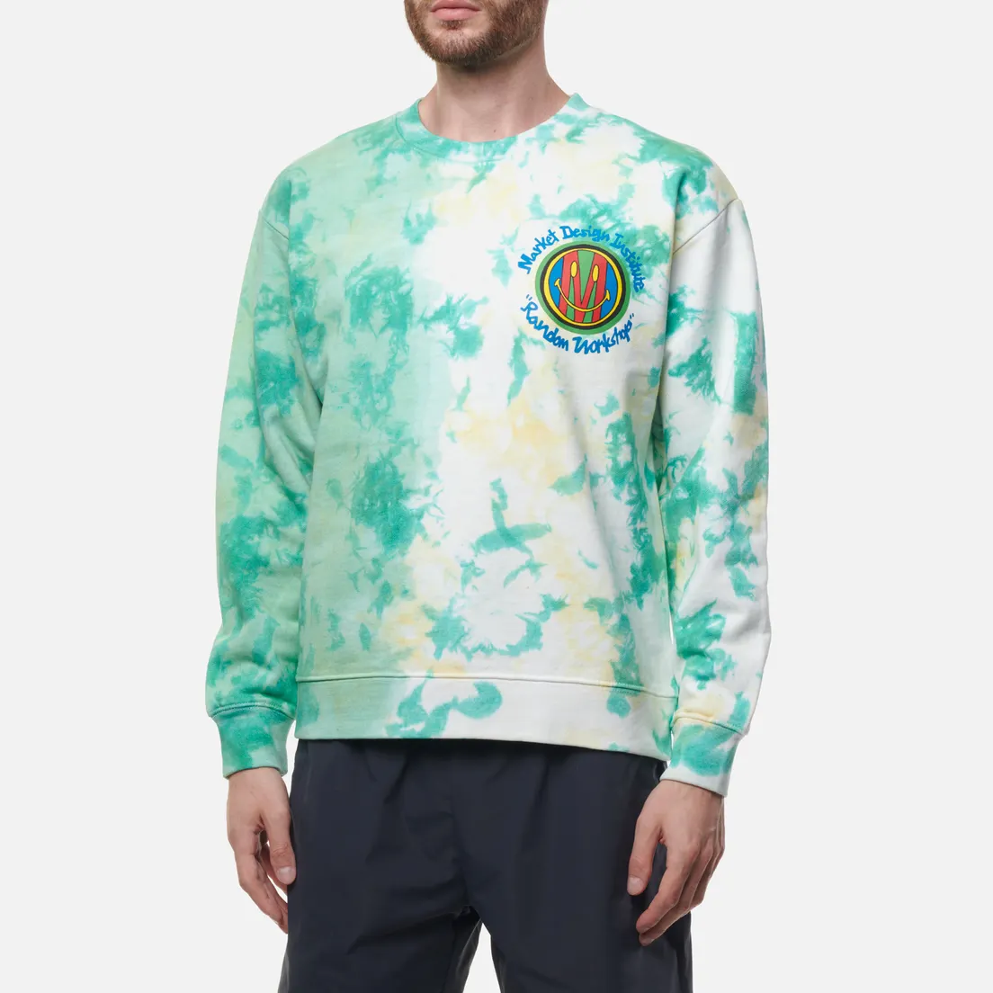 MARKET Мужская толстовка Design Institute Tie-Dye Crew Neck