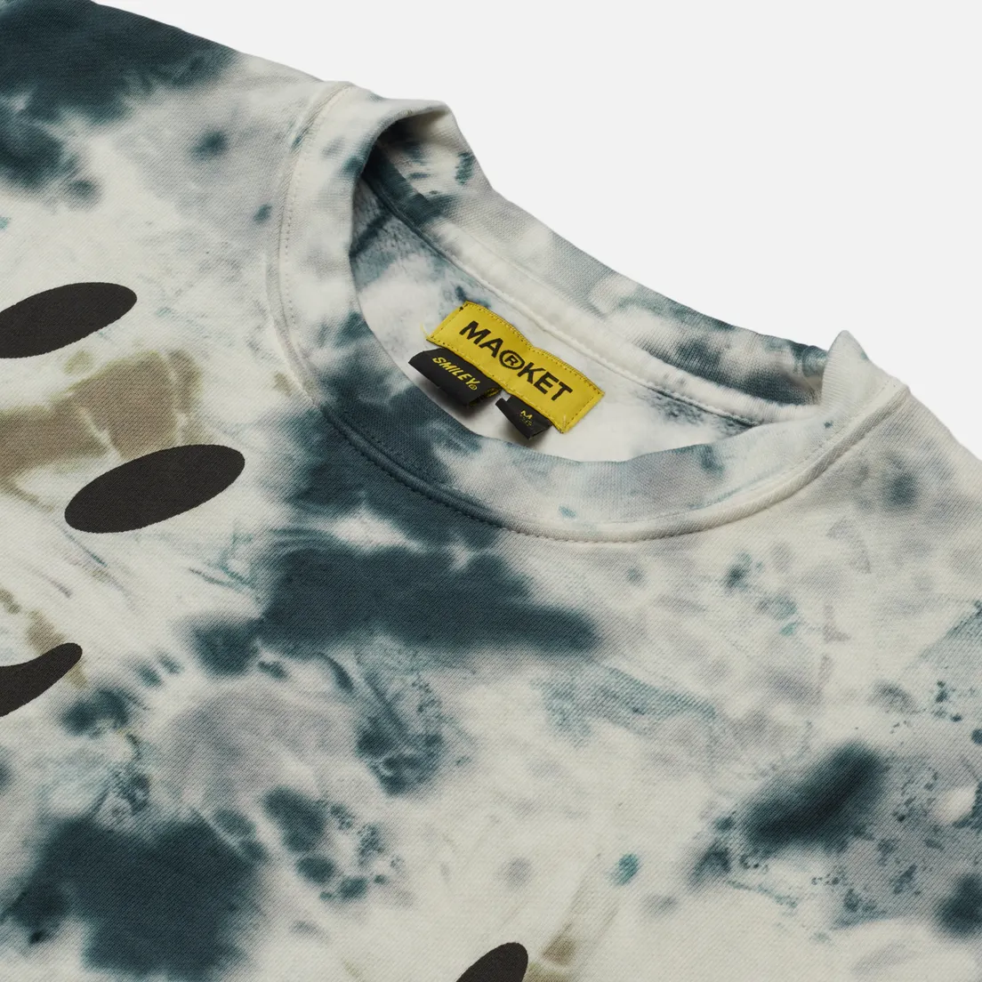 MARKET Мужская толстовка Smiley Shibori Dye Crew Neck
