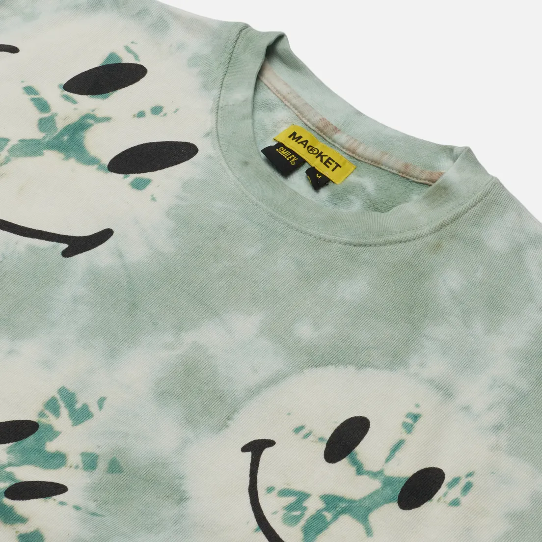 MARKET Мужская толстовка Smiley Shibori Dye Crew Neck