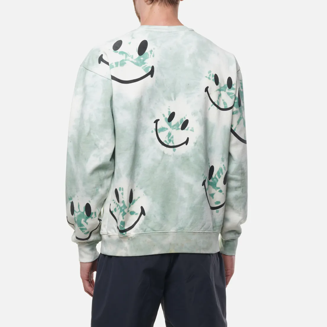 MARKET Мужская толстовка Smiley Shibori Dye Crew Neck