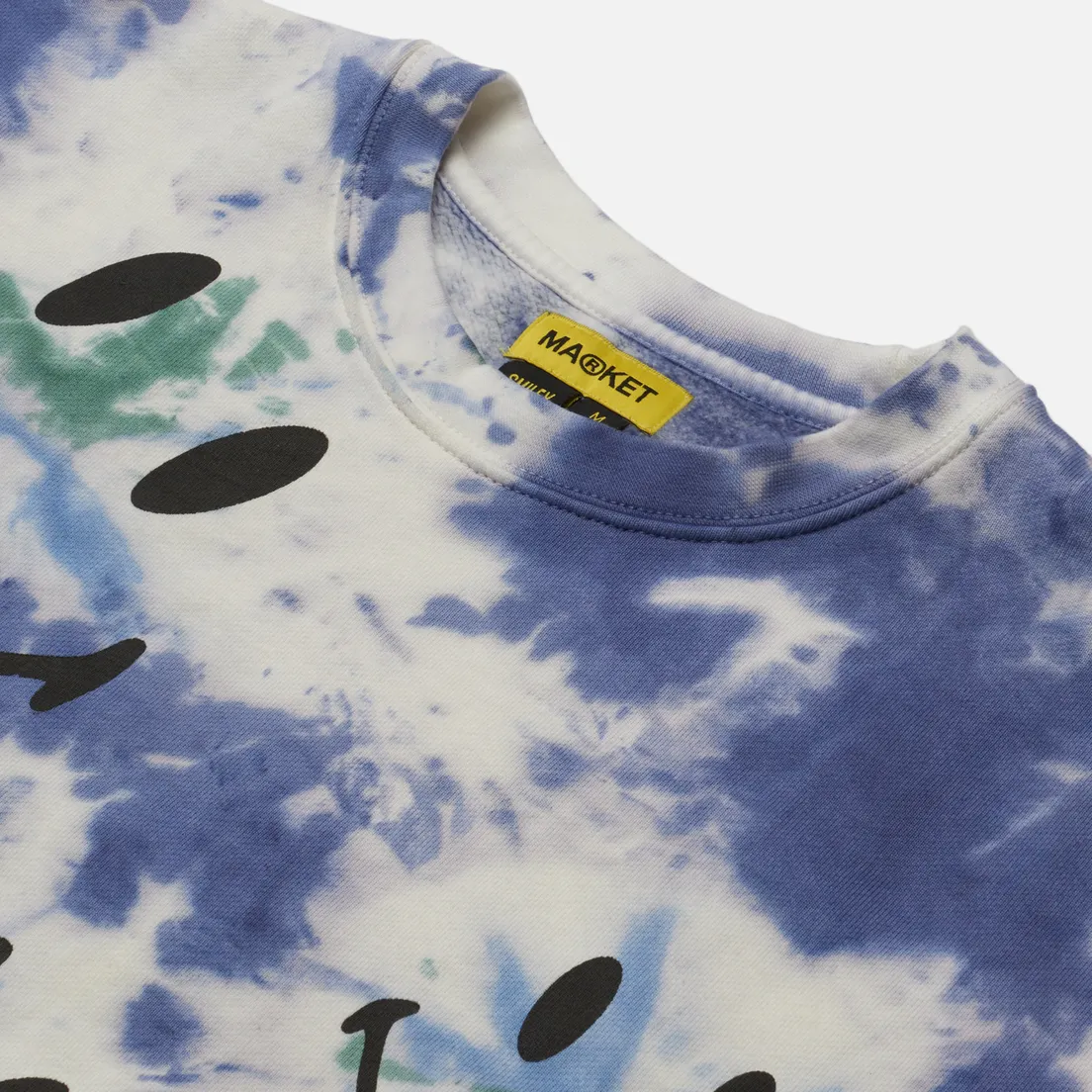 MARKET Мужская толстовка Smiley Shibori Dye Crew Neck
