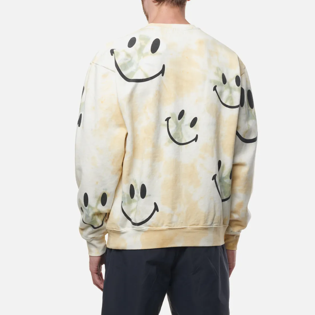 MARKET Мужская толстовка Smiley Shibori Dye Crew Neck