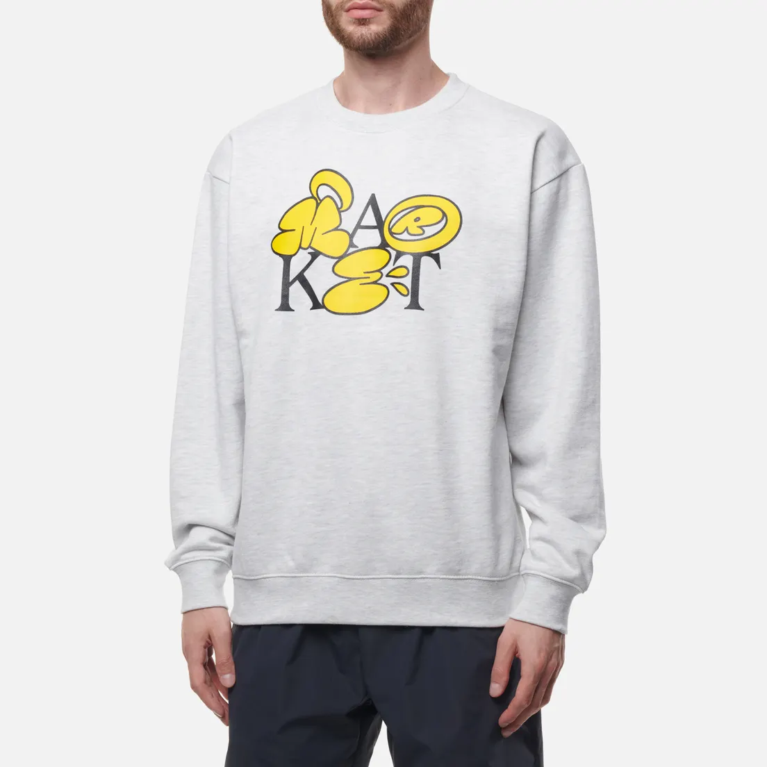 MARKET Мужская толстовка Bubble Letter Crew Neck