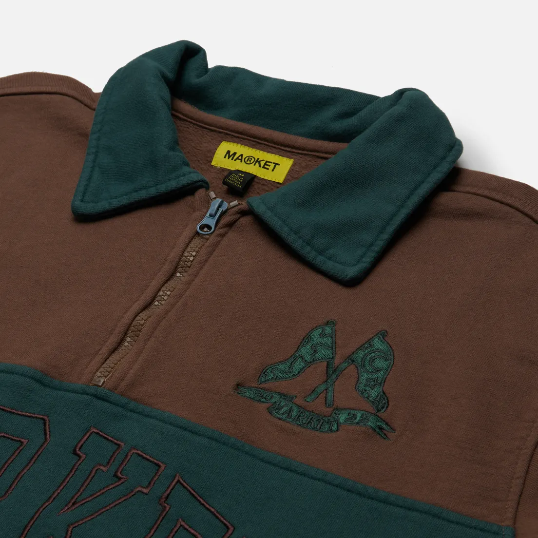 MARKET Мужская толстовка Half-Zip Rugby