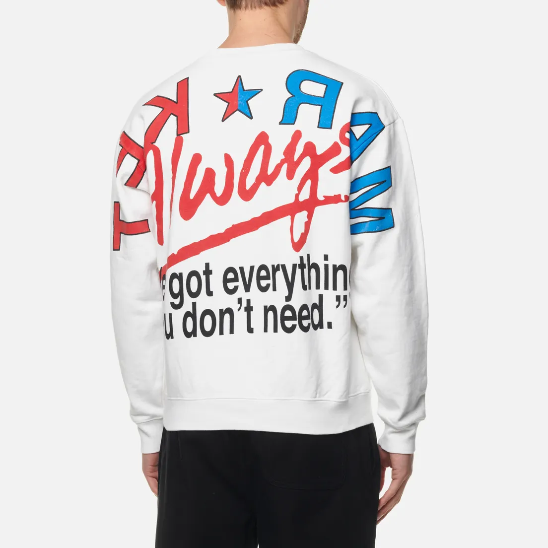 MARKET Мужская толстовка Low Prices Fleece Crew Neck