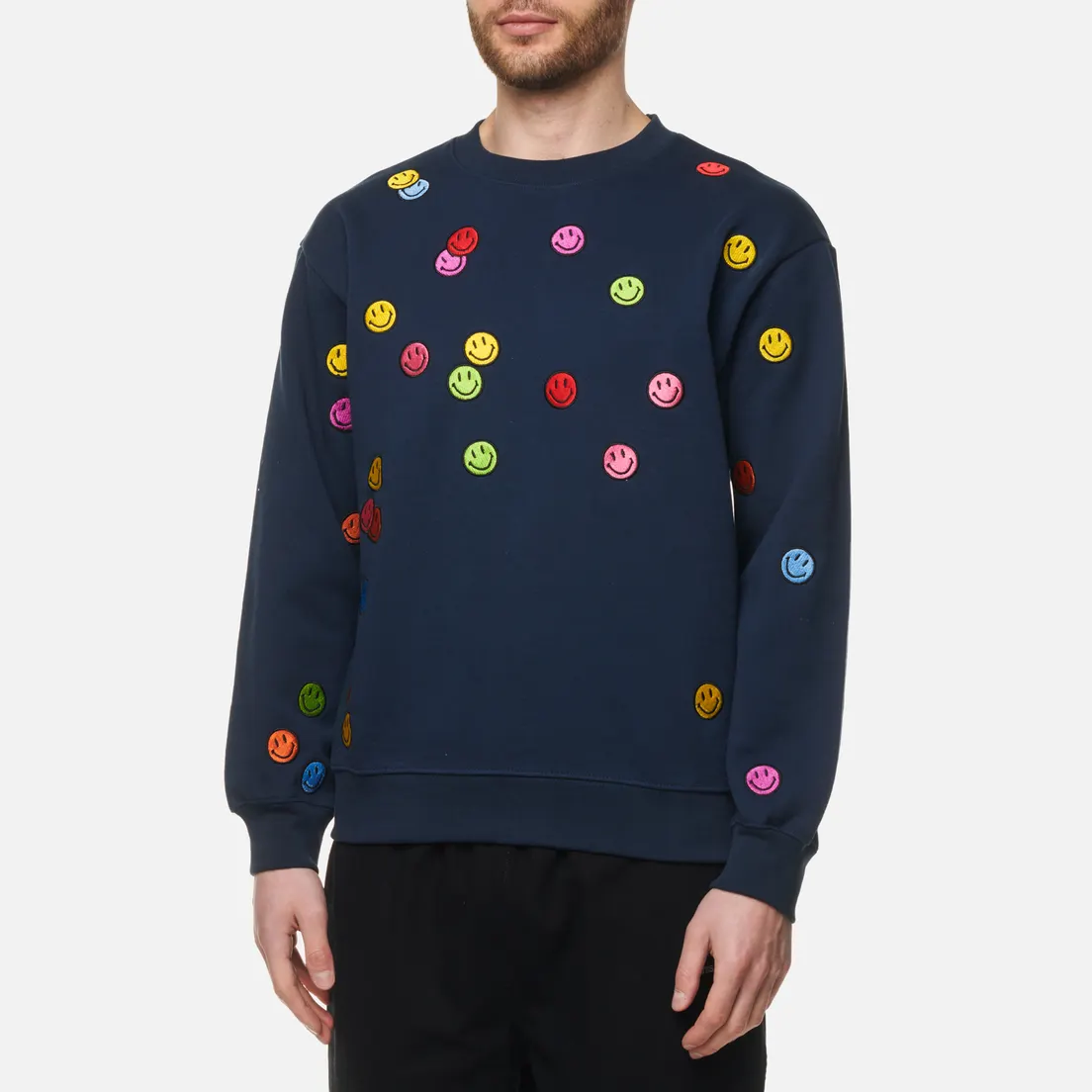 MARKET Мужская толстовка Smiley Contemporary Art Market Crew Neck