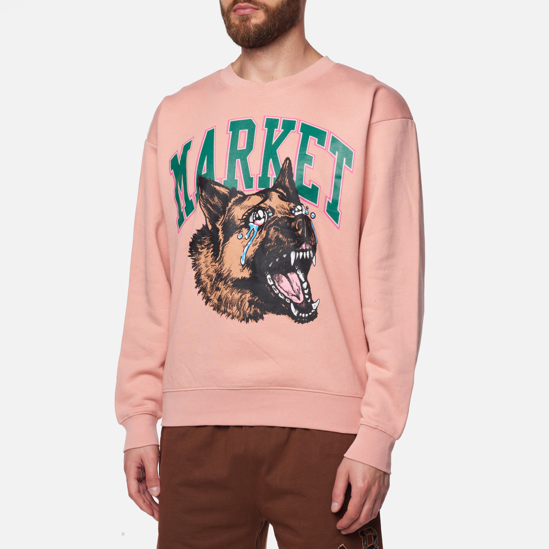 MARKET Мужская толстовка Beware Crying Crew Neck