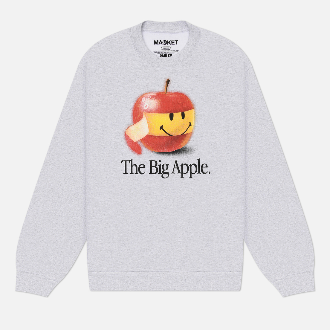 MARKET Мужская толстовка Smiley Big Apple