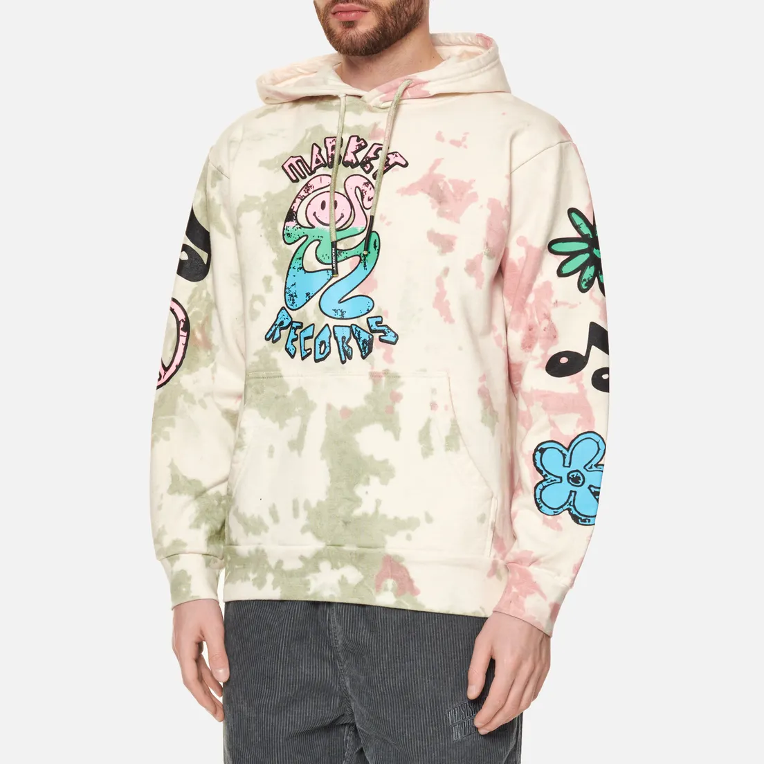 MARKET Мужская толстовка Smiley Records Angel Sigh Hoodie
