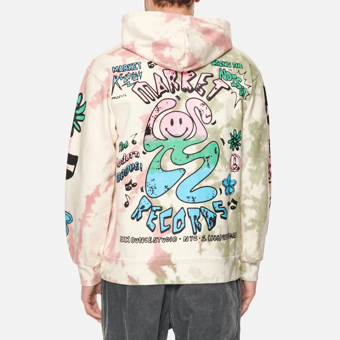 MARKET Мужская толстовка Smiley Records Angel Sigh Hoodie