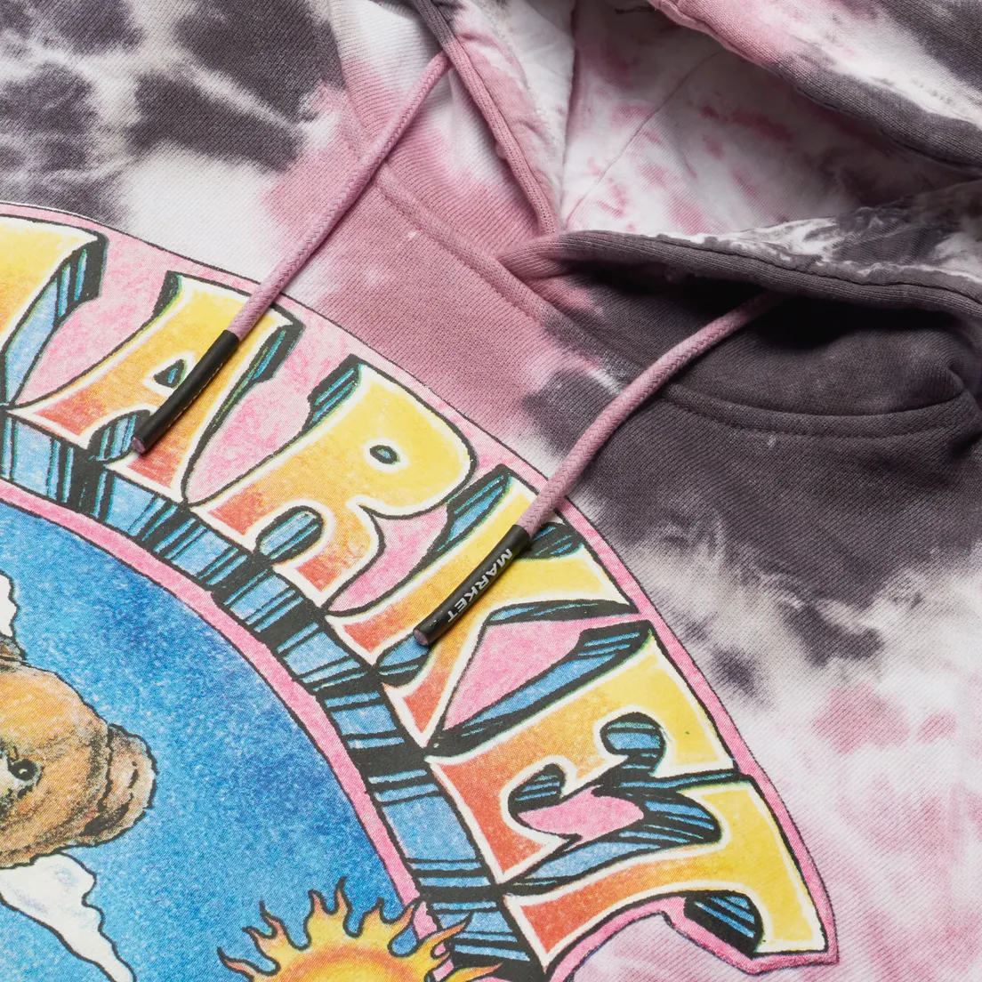 MARKET Мужская толстовка Namaste Bear Day And Night Tie-Dye Hoodie