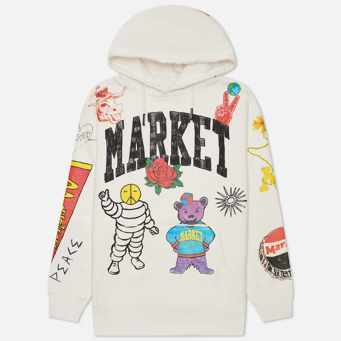 MARKET Мужская толстовка Varsity Hand-Drawn Hoodie