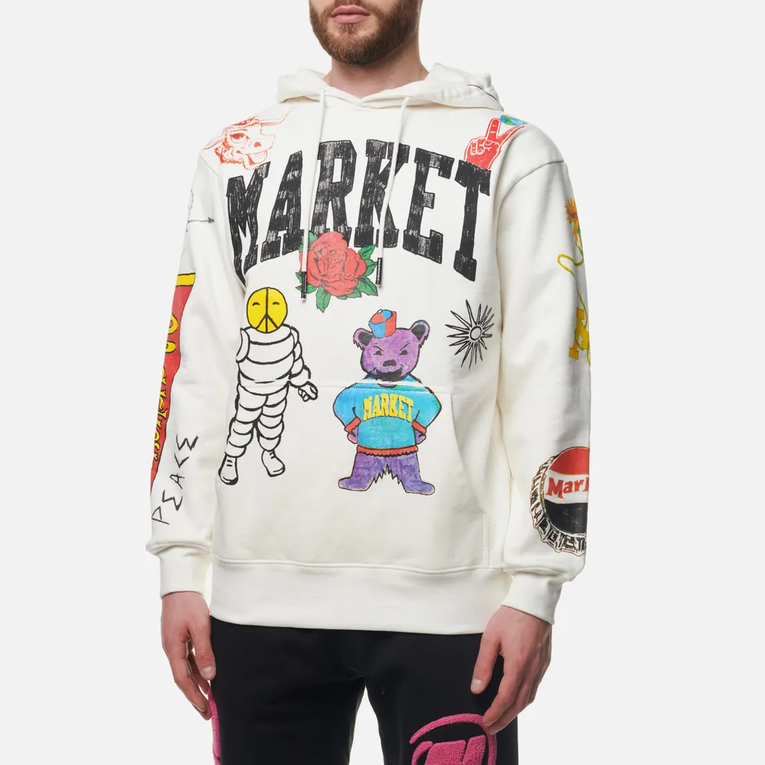 MARKET Мужская толстовка Varsity Hand-Drawn Hoodie