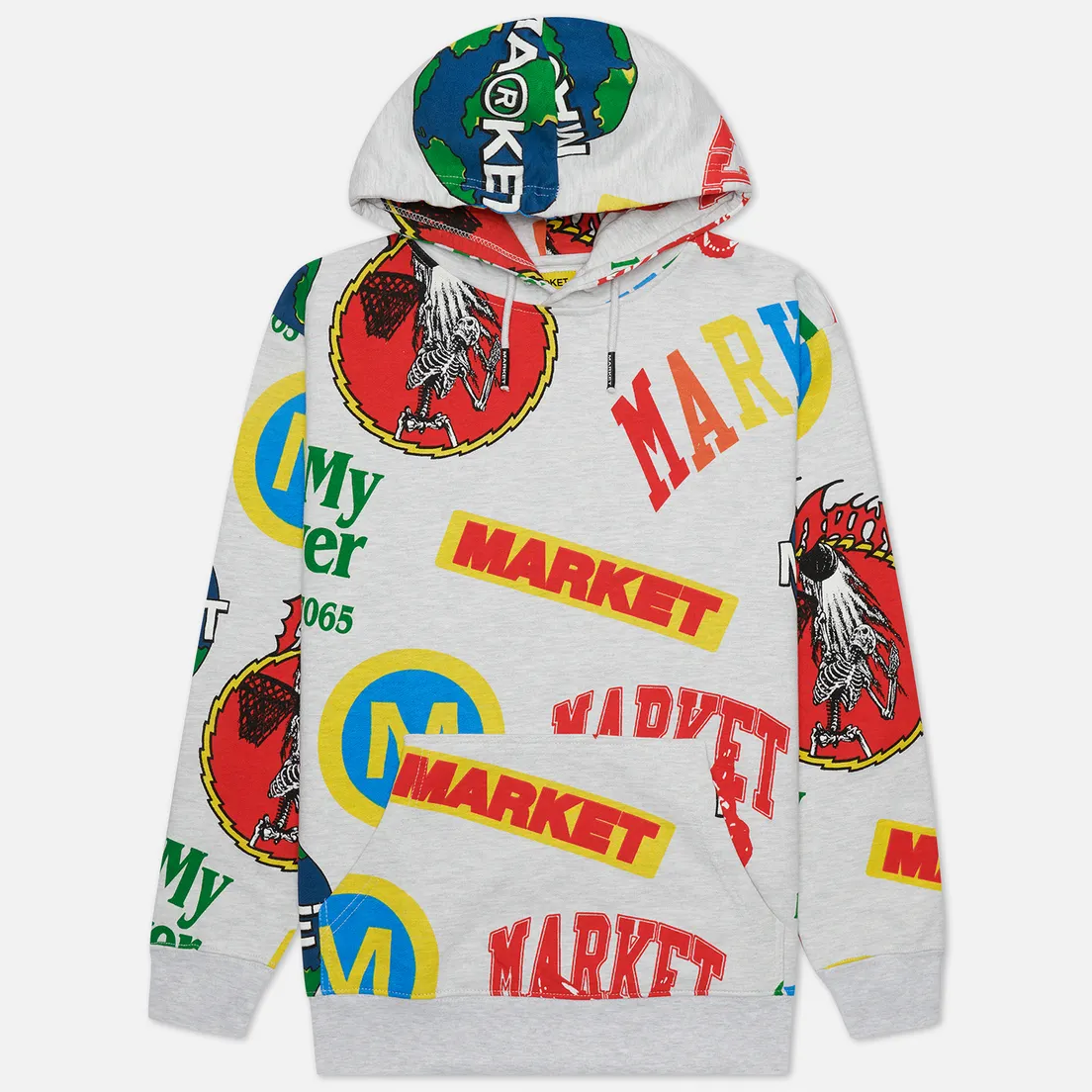 MARKET Мужская толстовка Monogram All Over Print Hoodie