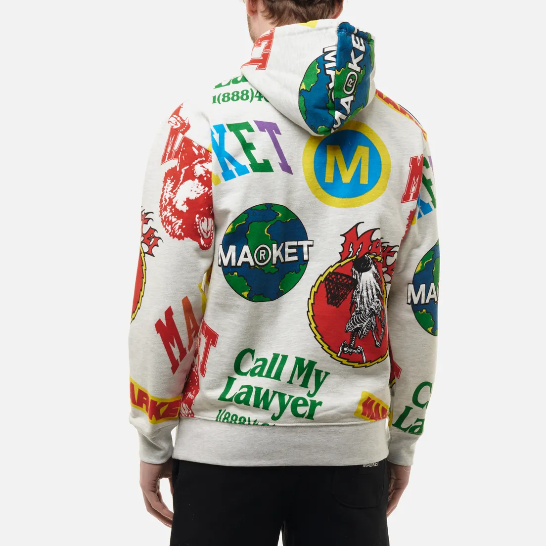 MARKET Мужская толстовка Monogram All Over Print Hoodie