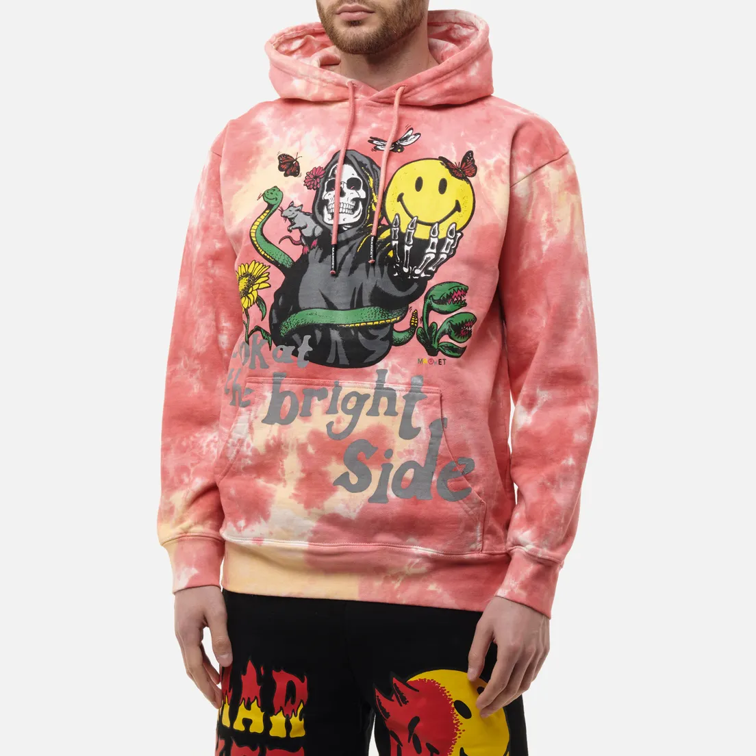 MARKET Мужская толстовка Smiley Look At The Bright Side Hoodie
