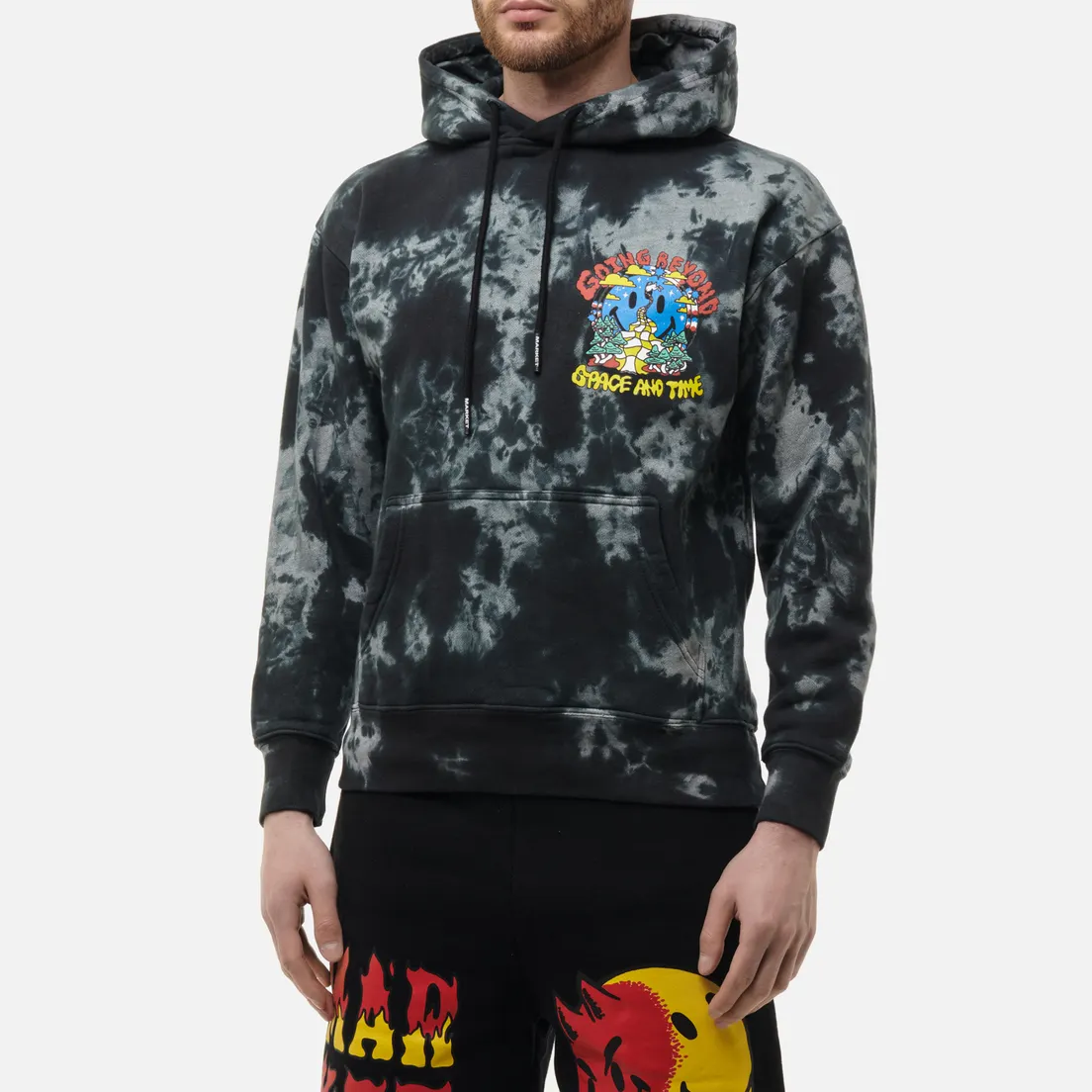 MARKET Мужская толстовка Smiley Beyond Space And Time Hoodie