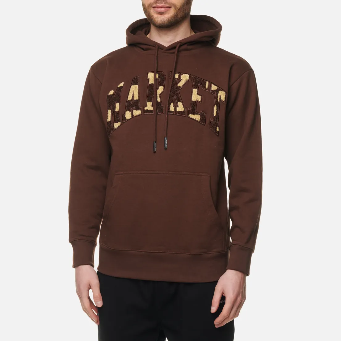 MARKET Мужская толстовка Chess Club Applique Fleece Hoodie