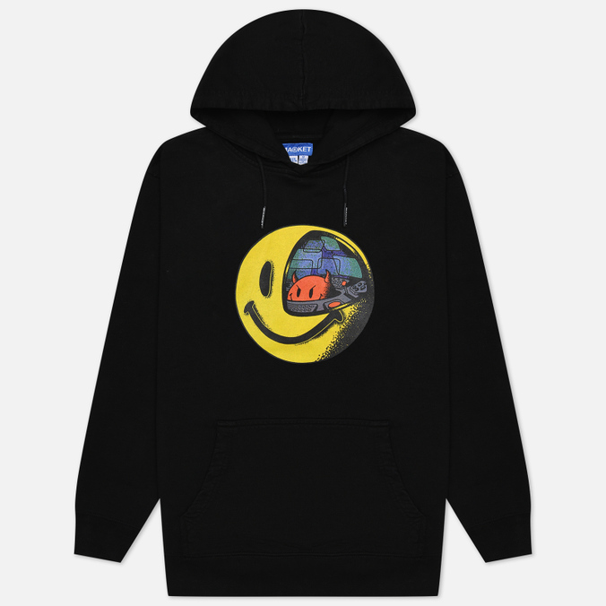 MARKET Smiley Conflicted Hoodie market smiley cathedral glass hoodie